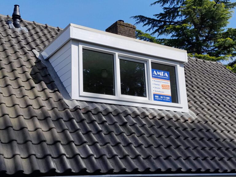 Dakkapel wit renovatie in Losser door AMPA